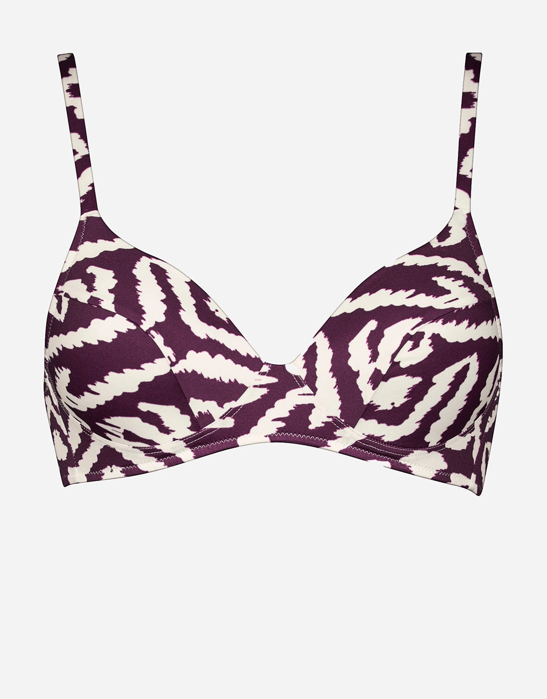 Makro Notion Moulded Bikini Top - Cream Aubergine