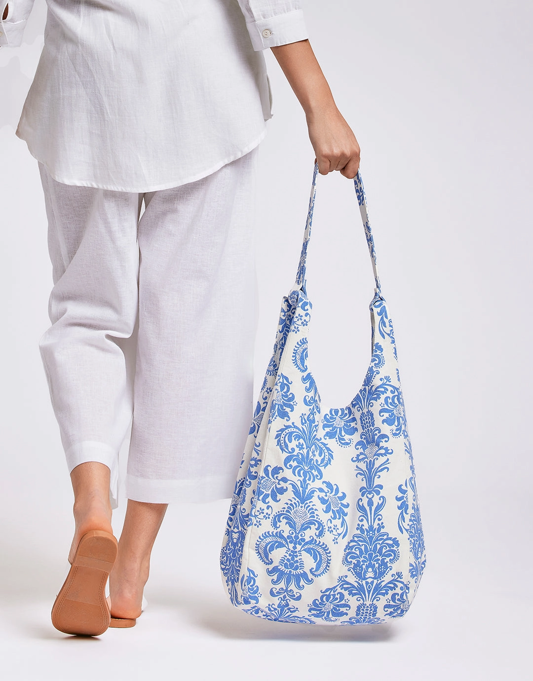 Maya Paisley Beach Bag - Multi Blue