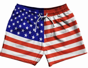 Men's 5" Americana Swim Short In Blue