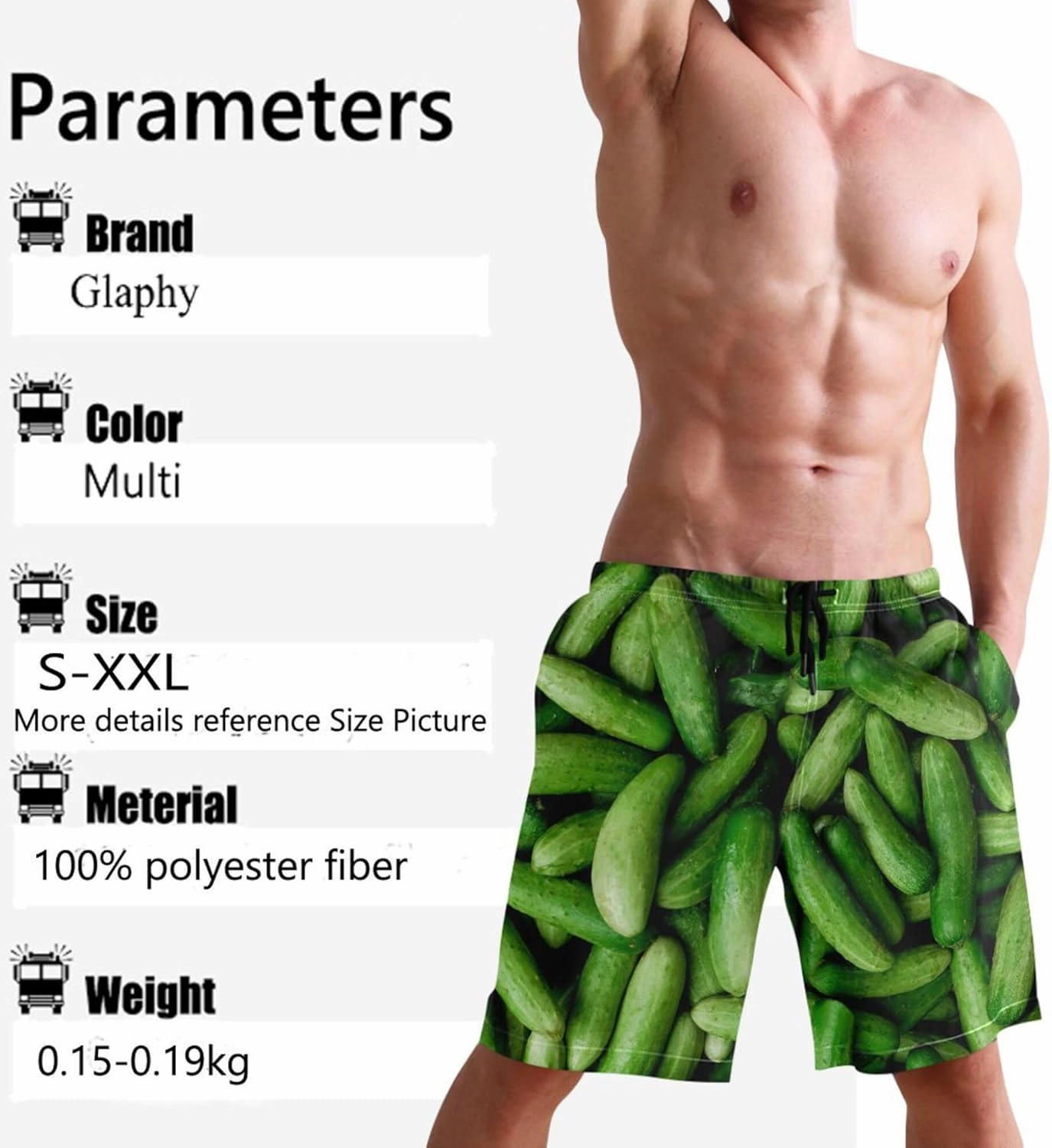 Men's Beach Shorts Swim Trunks Quick Dry Swim Shorts for Men
