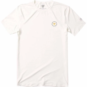 Men's Easy Seas Short Sleeve Rashguard In White