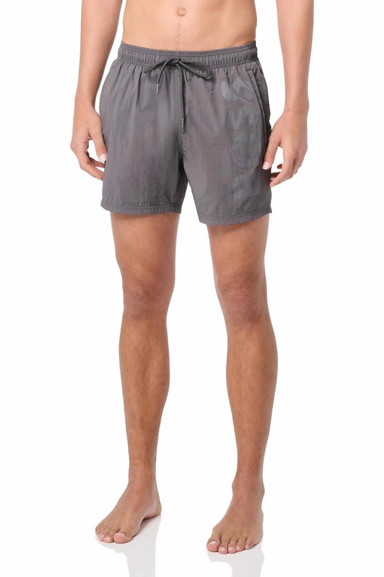Men's Standard Octopus Swim Trunks In Magnet Grey