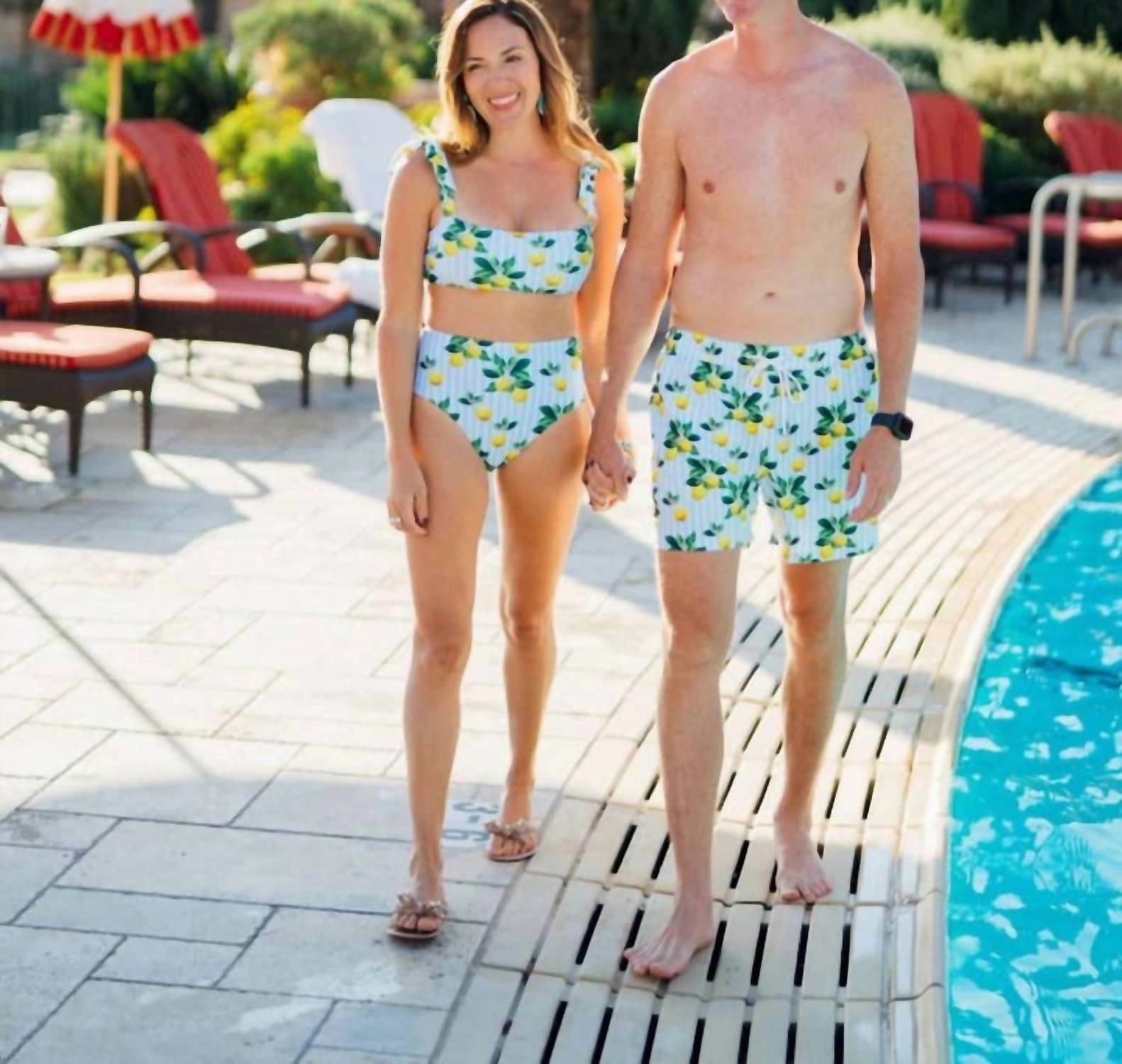 Men's Swim Shorts In Coast Lemon