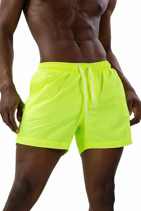 Mens Swim Trunks 5" with Mesh Lining Quick Dry Beach Shorts for Swimming Men Bathing Suit
