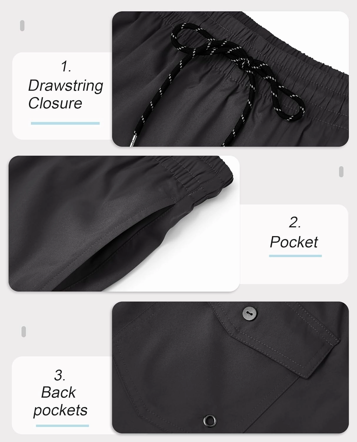 Mens Swim Trunks with Compression Lined Short Bathing Suits for Men 5 Inch Inseam Liner Men's Swimming Trunk