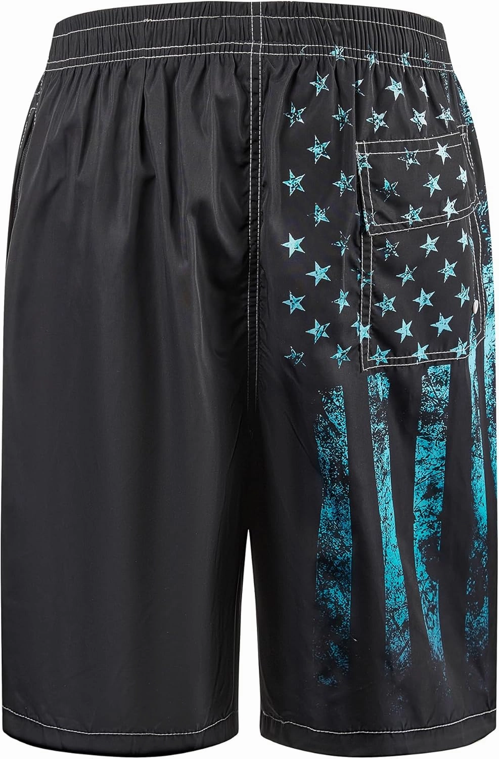 Mens Swim Trunks with Compression Liner 9" Built-in Board Shorts 2 in 1 Quick Dry Bathing Suits with Zipper Pockets
