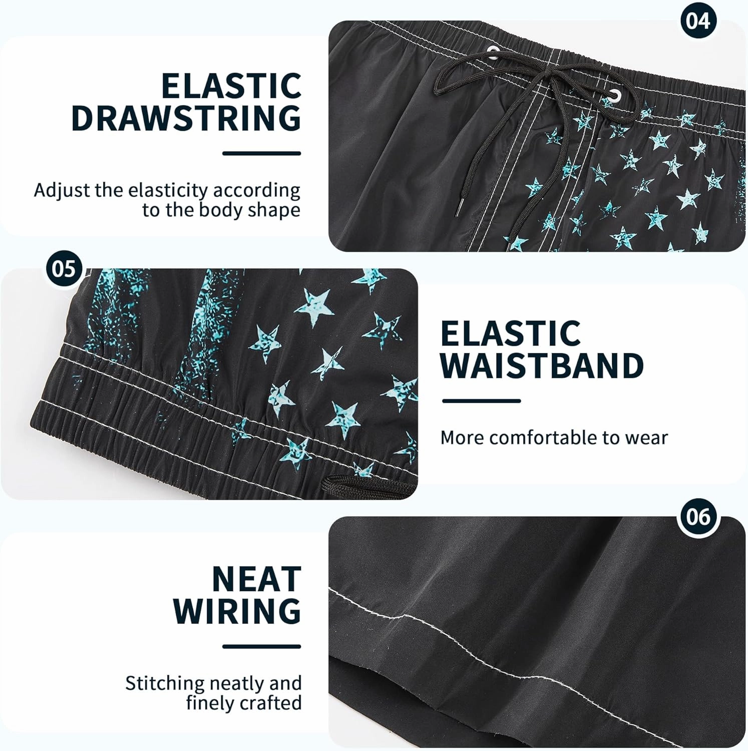 Mens Swim Trunks with Compression Liner 9" Built-in Board Shorts 2 in 1 Quick Dry Bathing Suits with Zipper Pockets