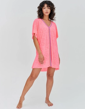Mini Abaya Dress - Hot Pink