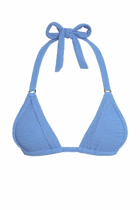 Morocco Top - Azure Crinkle