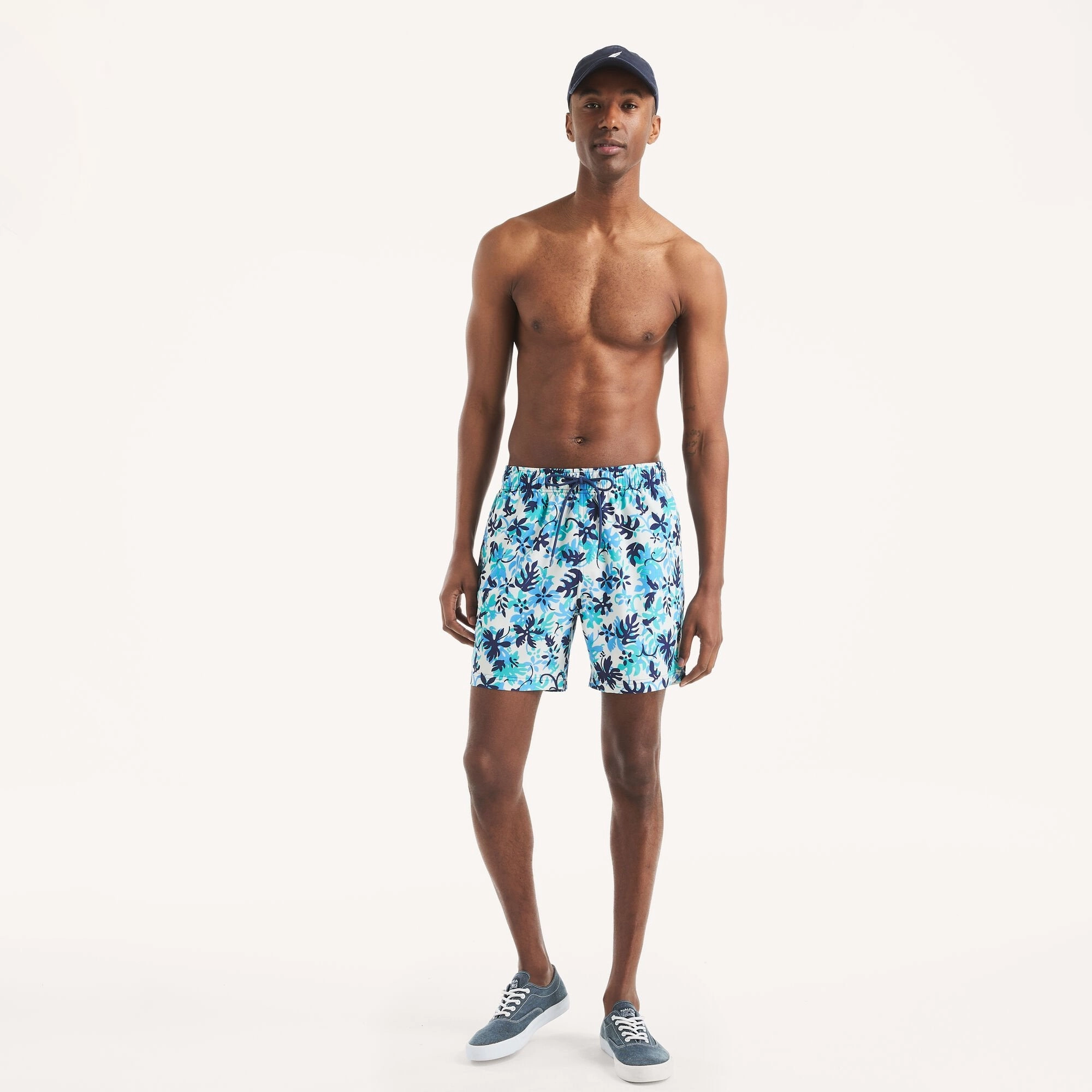 Nautica Mens Beach Boys X Nautica 6" Printed Quick-Dry Swim