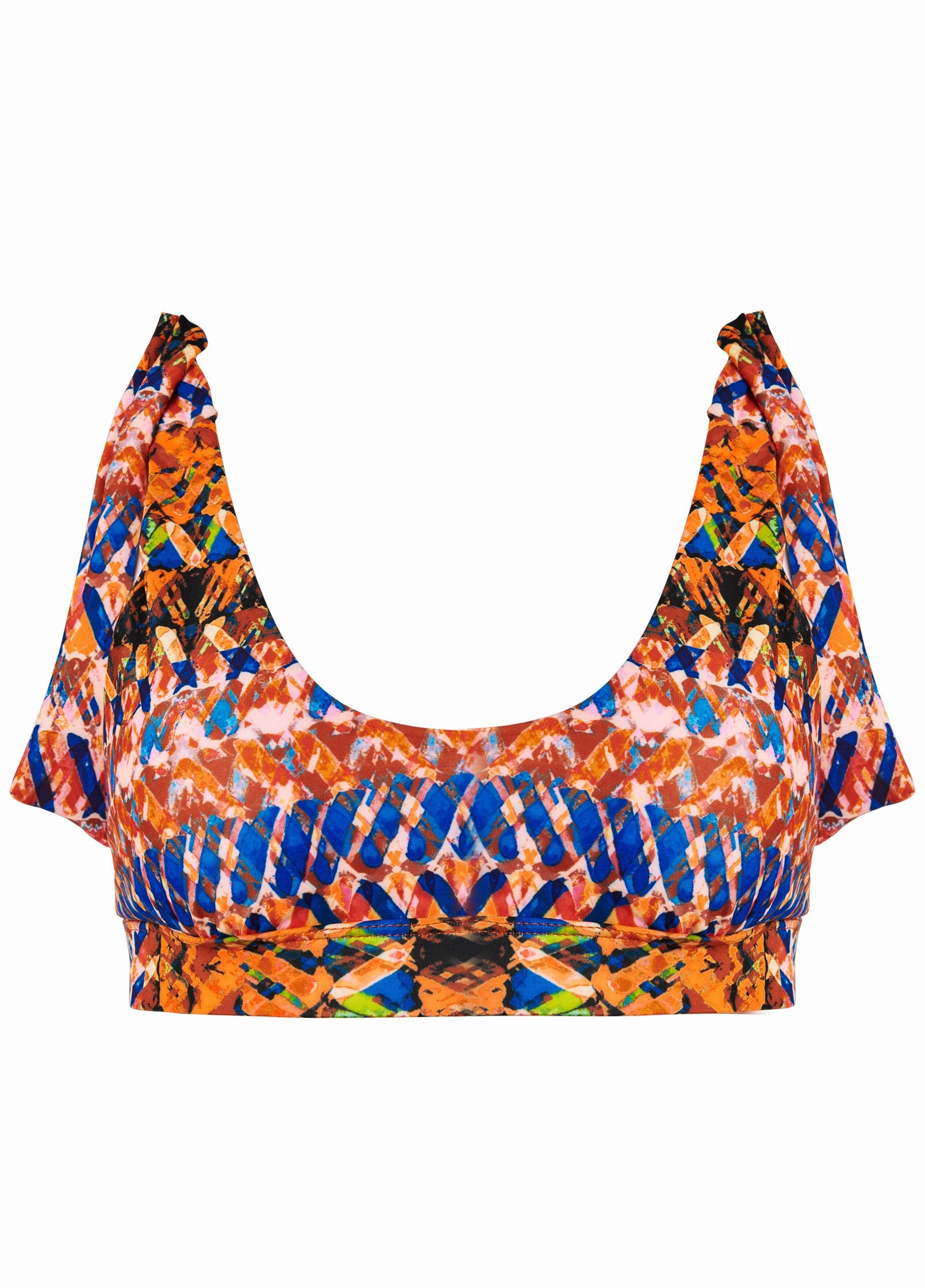 Nikki Bralette Top - Island Stripes