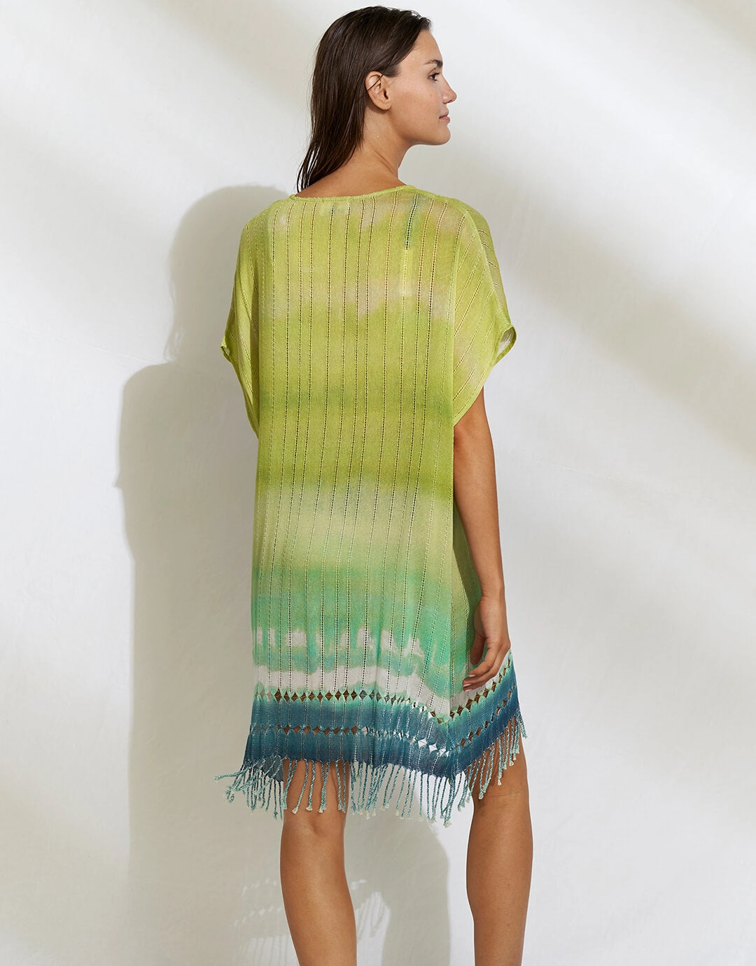 Ombre Flow Kaftan - Aqua Shades