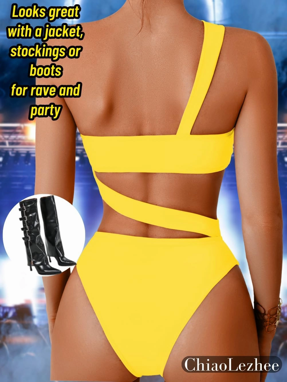 One Piece Swimsuit, Sexy Strappy Monokini, Size Runs Small