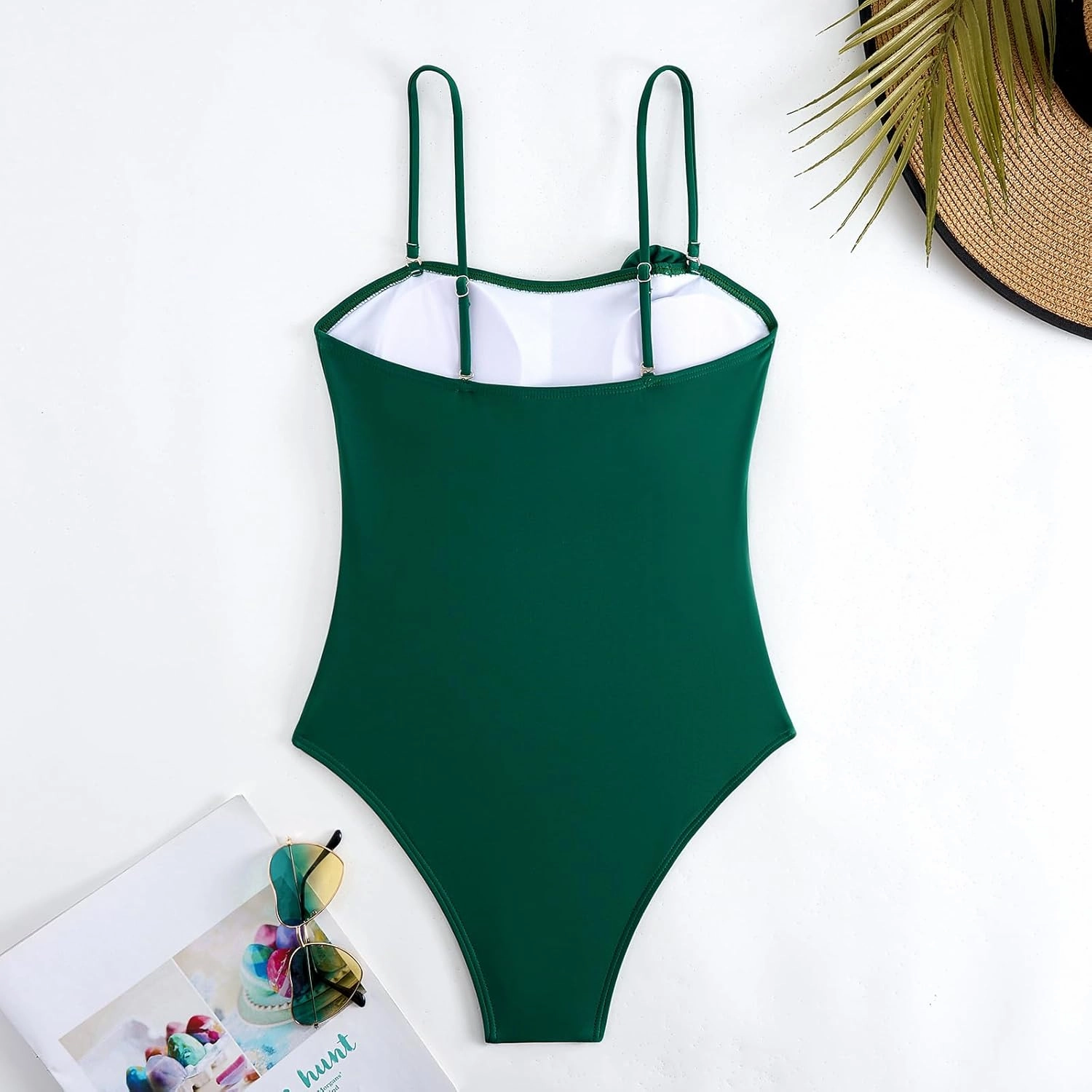 One Piece Swimsuit Women with Cover Up Set Retro Bathing Suit for Women Tummy Control Beach Wrap Skirt