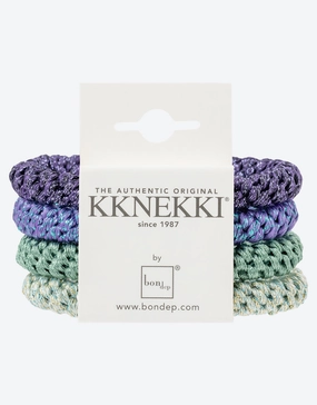 Original Hair Tie Bundle - Green and Purple Glitter