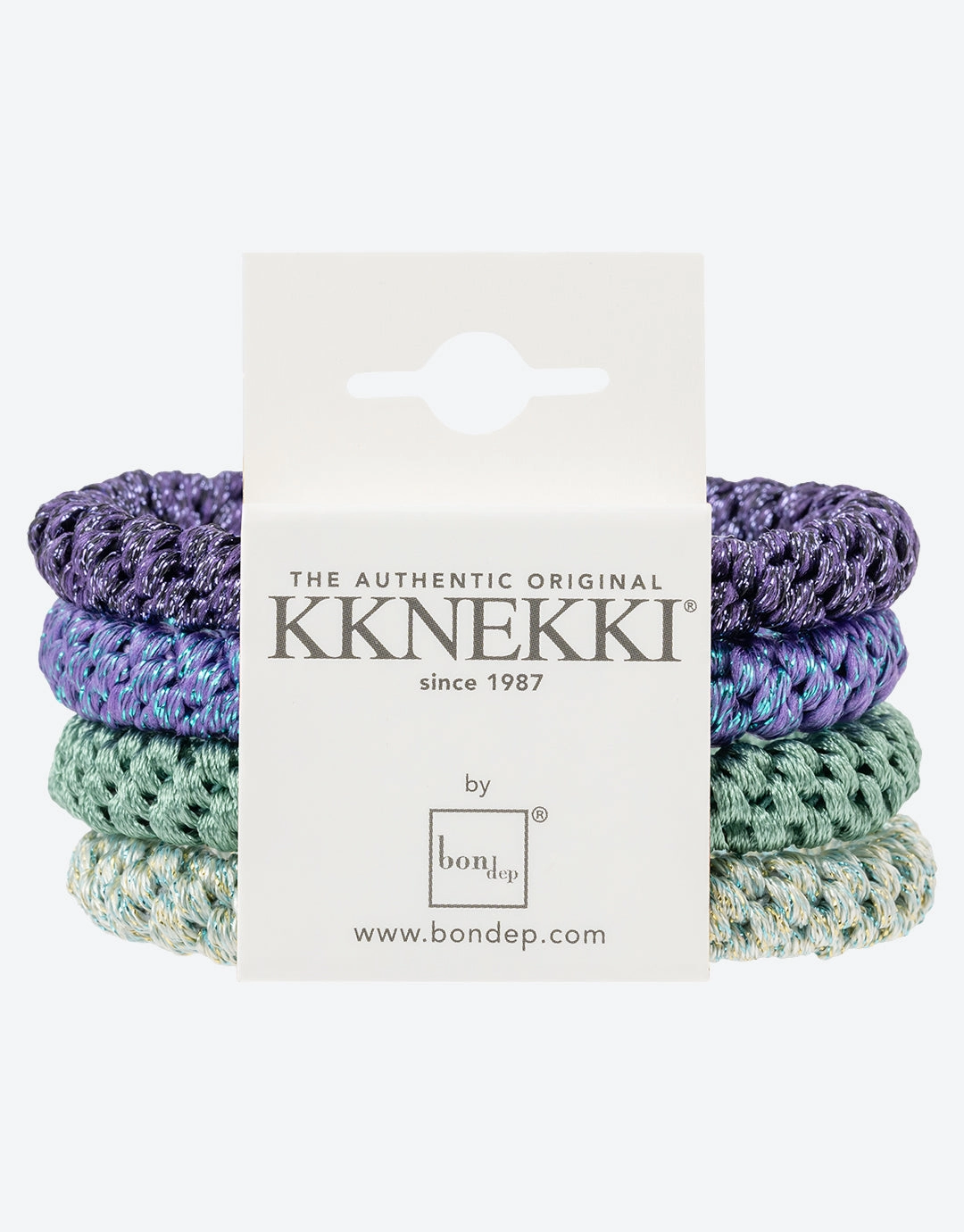 Original Hair Tie Bundle - Green and Purple Glitter