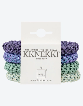 Original Hair Tie Bundle - Green and Purple Glitter