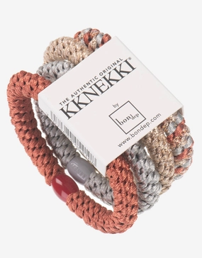 Original Hair Tie Bundle - Pale Gold, Silver and Dusky Coral