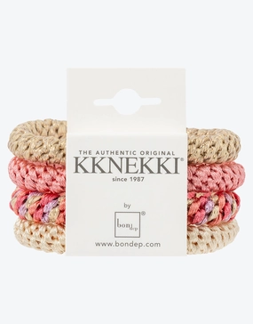 Original Hair Tie Bundle - Soft Coral and Beige