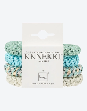 Original Hair Tie Bundle - Soft Mint and Turquoise Glitter