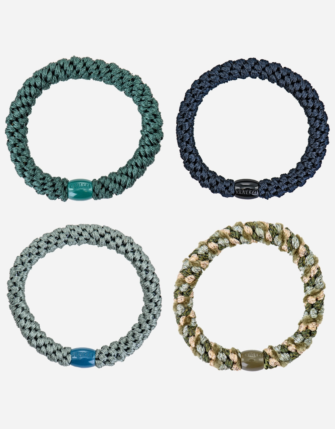 Original Hair Tie Bundle - Turquoise, Blues and Cream