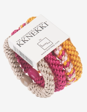 Original Hair Tie Bundle -Ivory, Pink and Golden Yellow