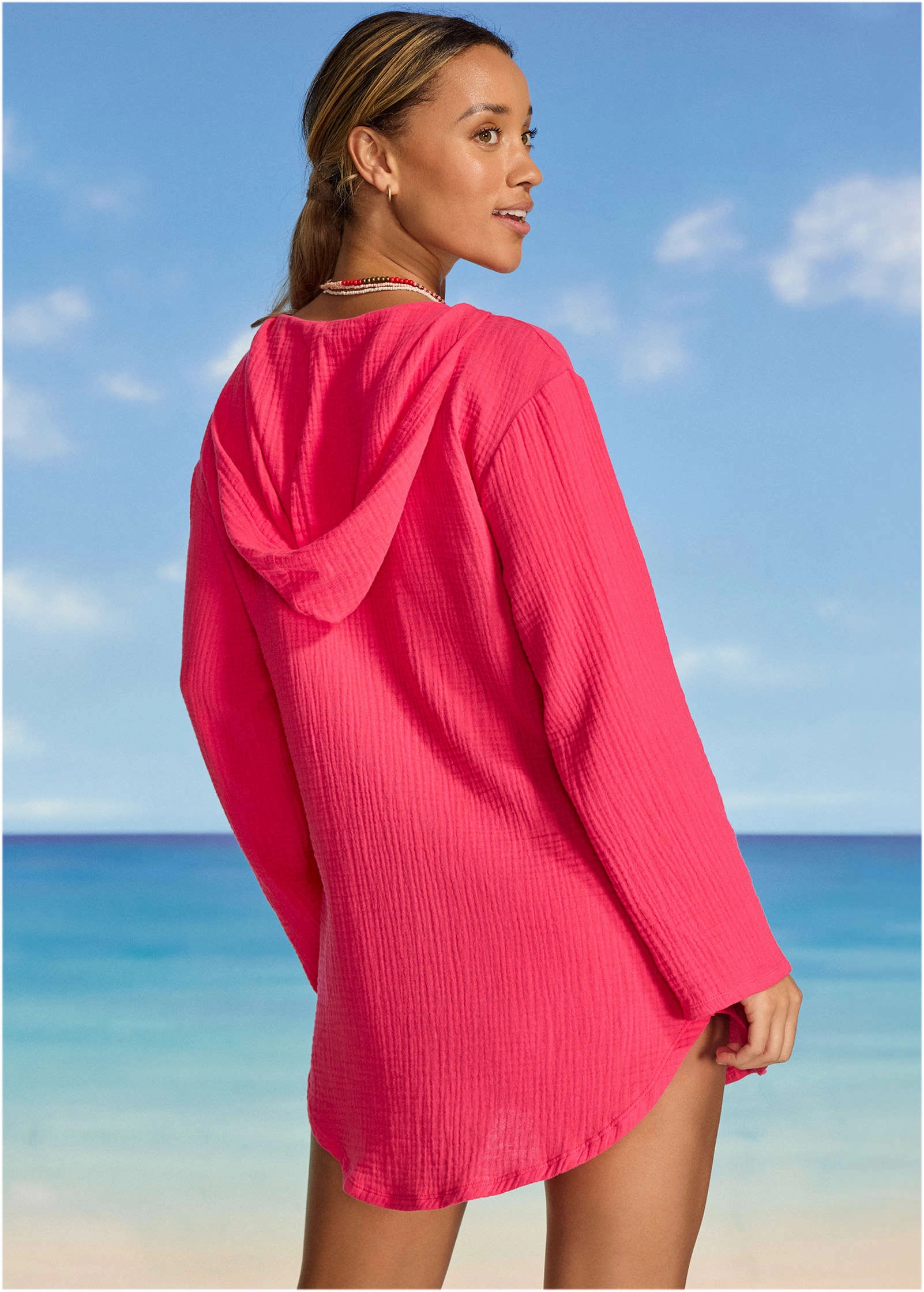 Pack And Go Hoodie - Raspberry