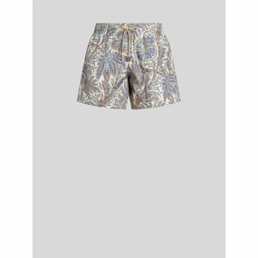 PAISLEY FOLIAGE DESIGN SWIM SHORTS