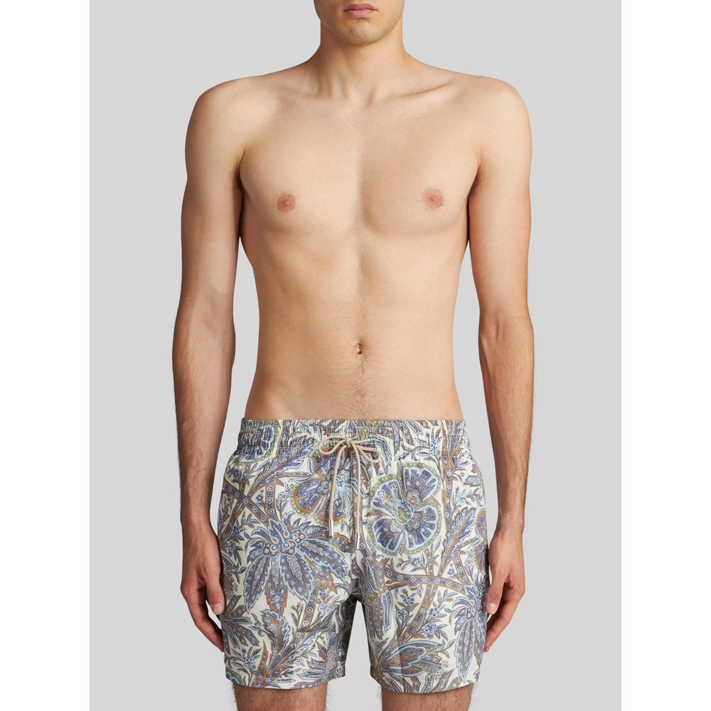 PAISLEY FOLIAGE DESIGN SWIM SHORTS