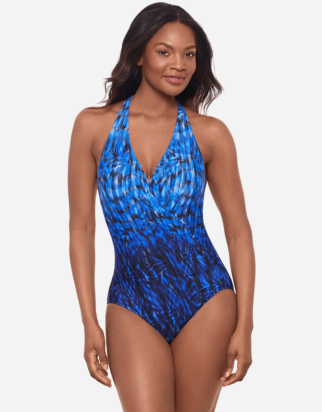 Paka Mayan Wrapsody Swimsuit - Blue/Black