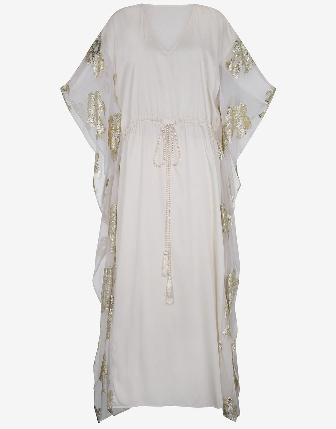Palm Tree Kaftan - White