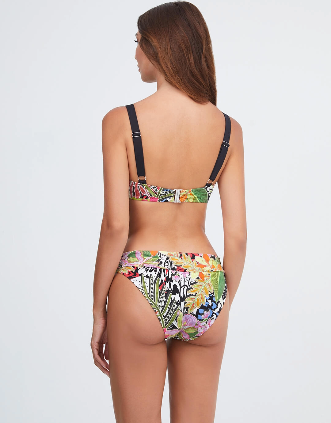 Palm Underwired Balcony Bikini Top - Multi