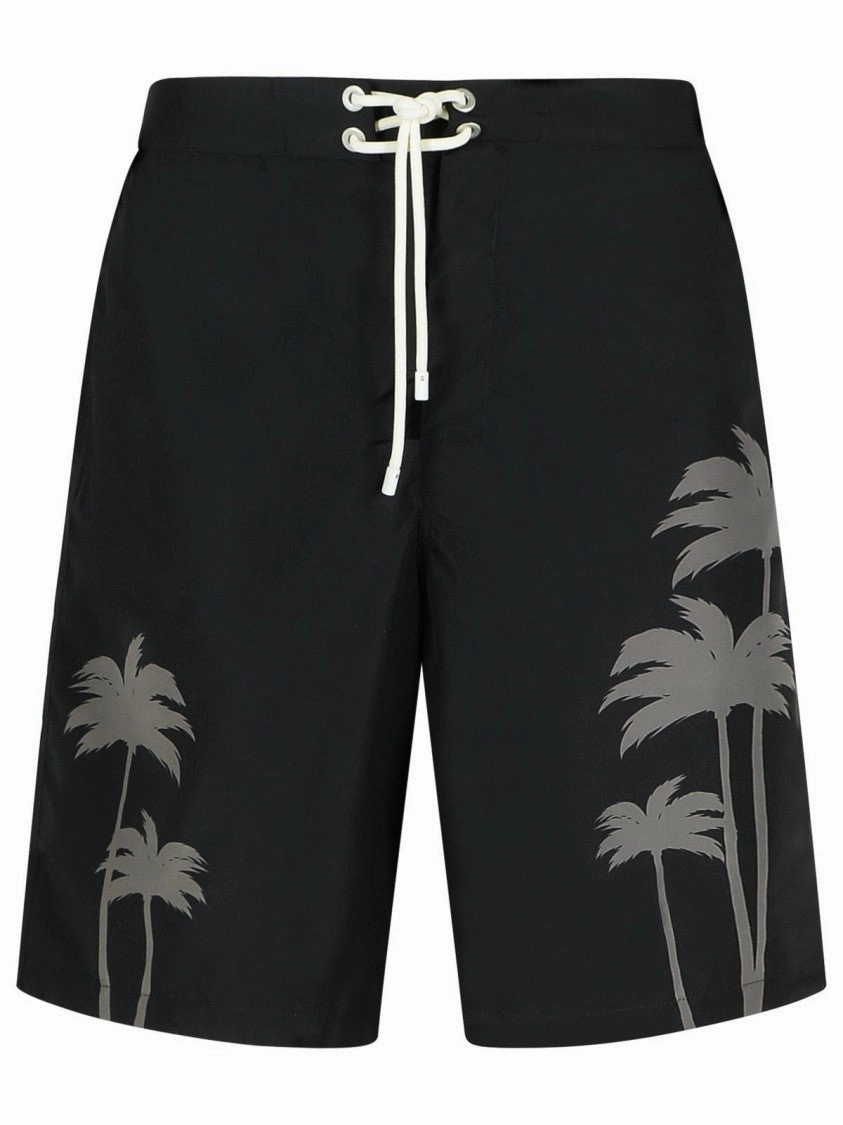 Palms' Black Polyester Swimsuit