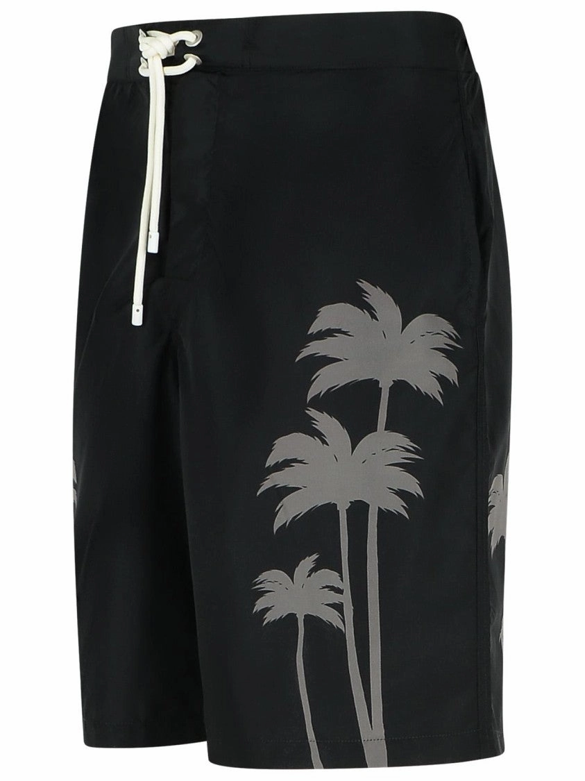 Palms' Black Polyester Swimsuit