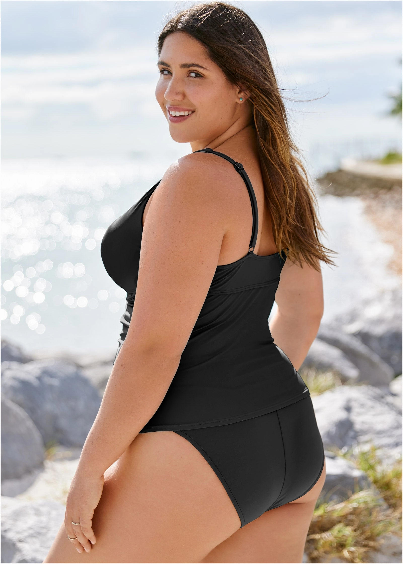 Paros Underwire Tankini - Black Beauty