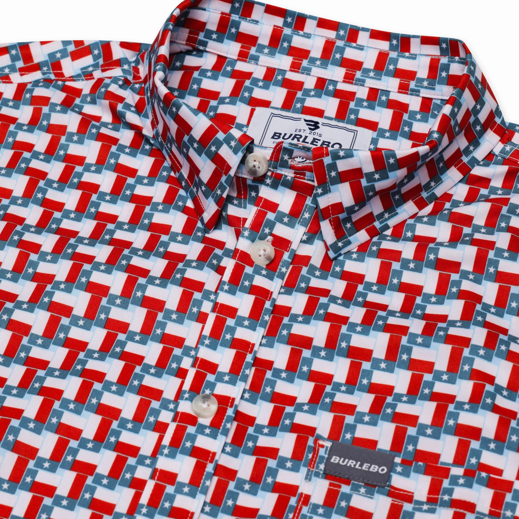 Performance Button Up - Texas Flag