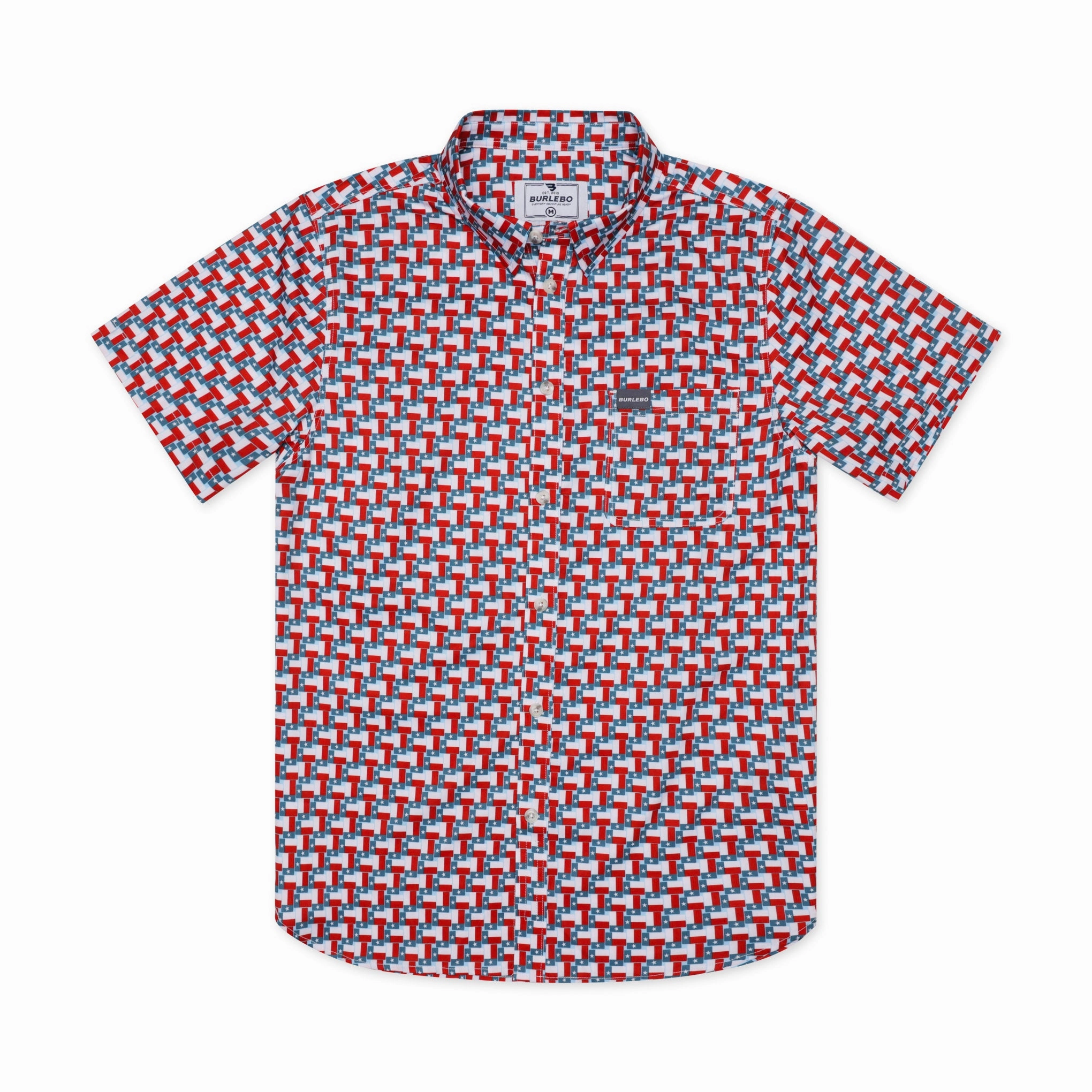 Performance Button Up - Texas Flag