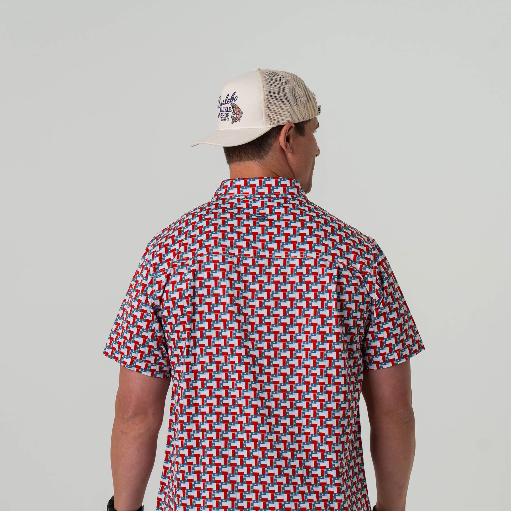 Performance Button Up - Texas Flag