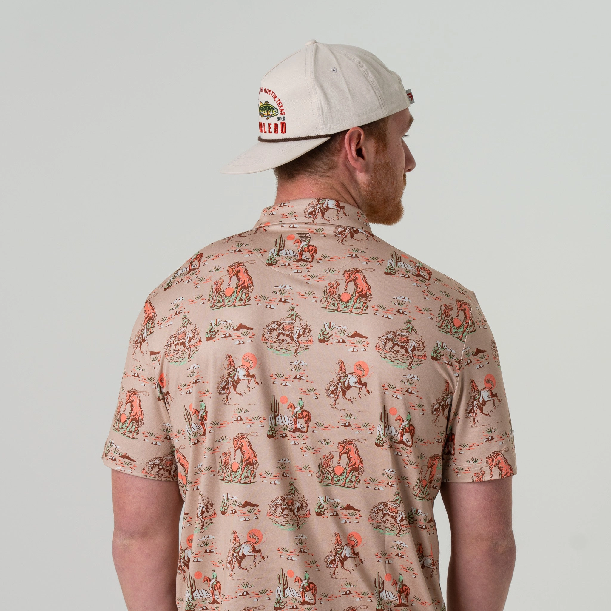 Performance Polo - Cowboy Up Khaki