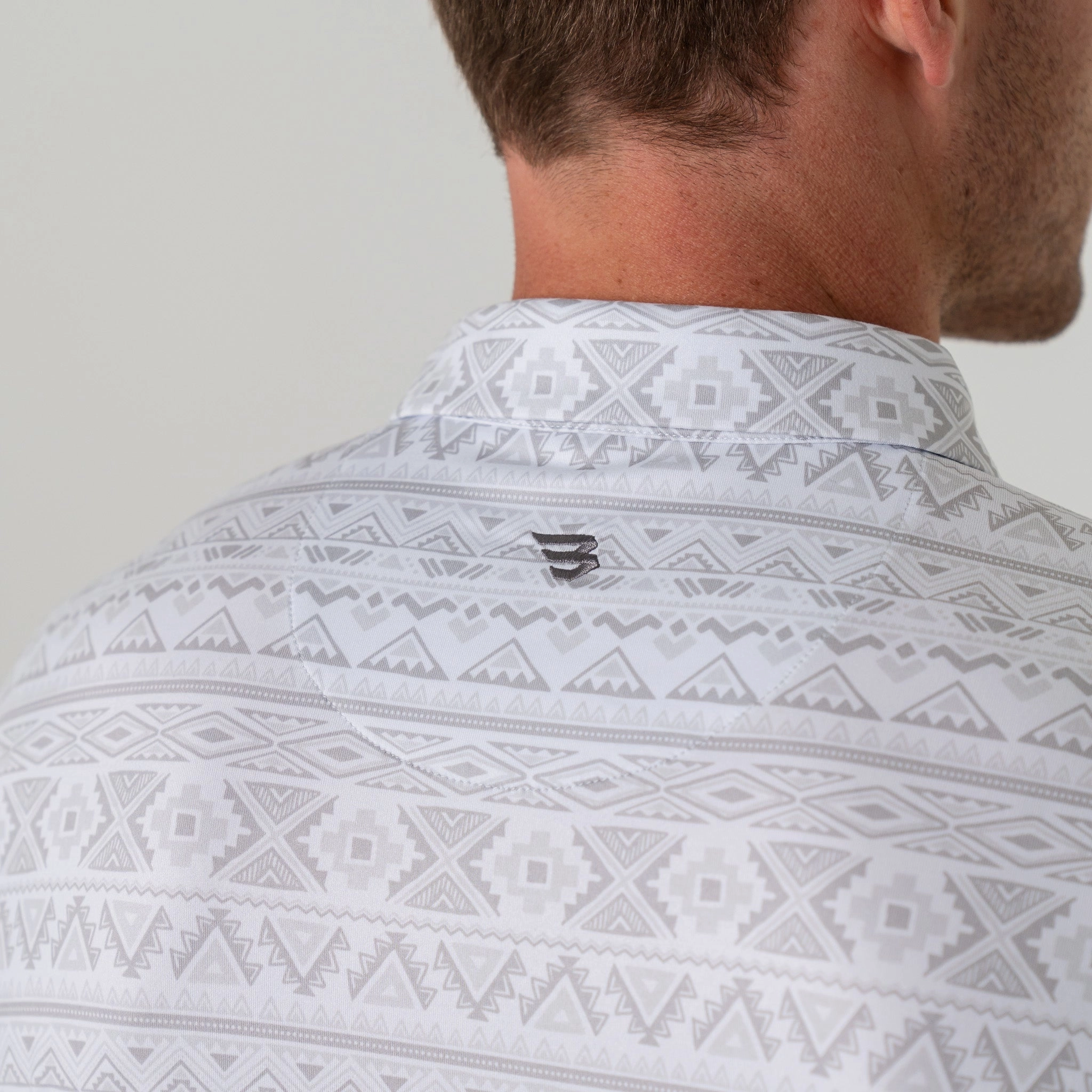 Performance Polo - Grey Aztec