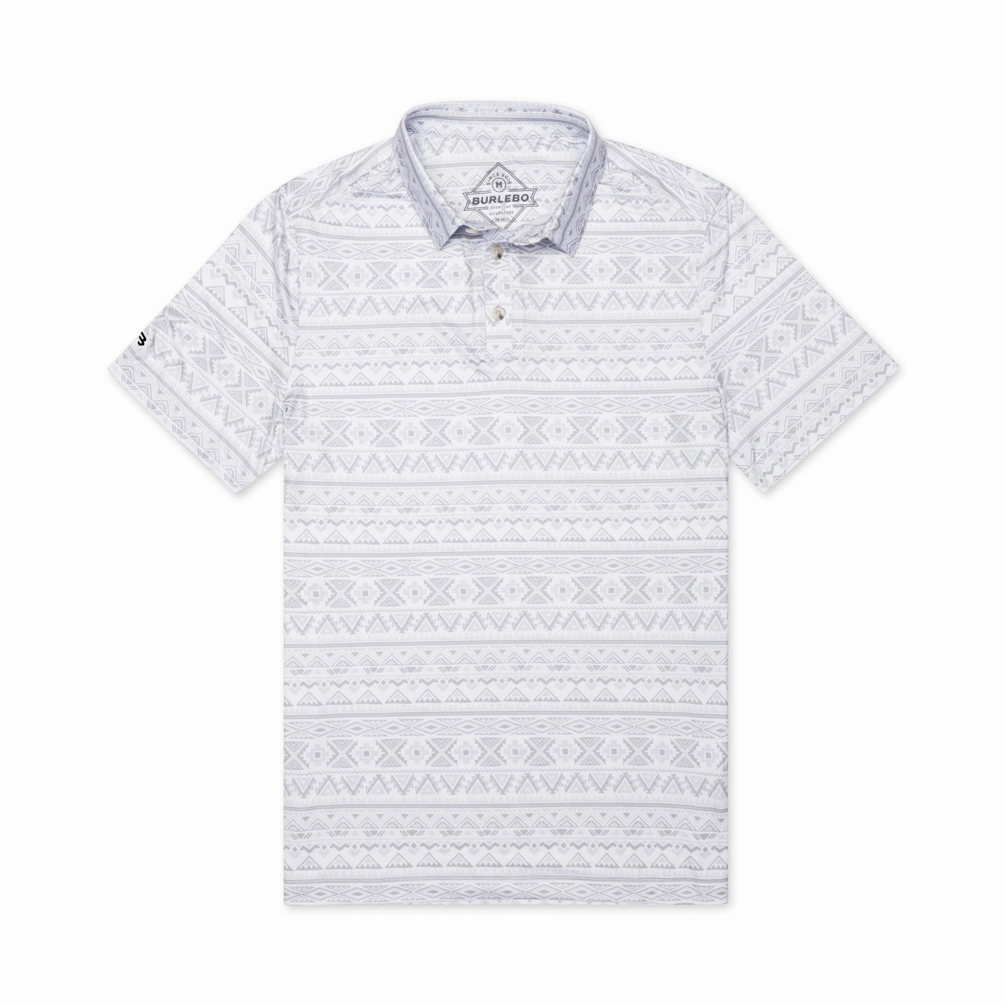 Performance Polo - Grey Aztec