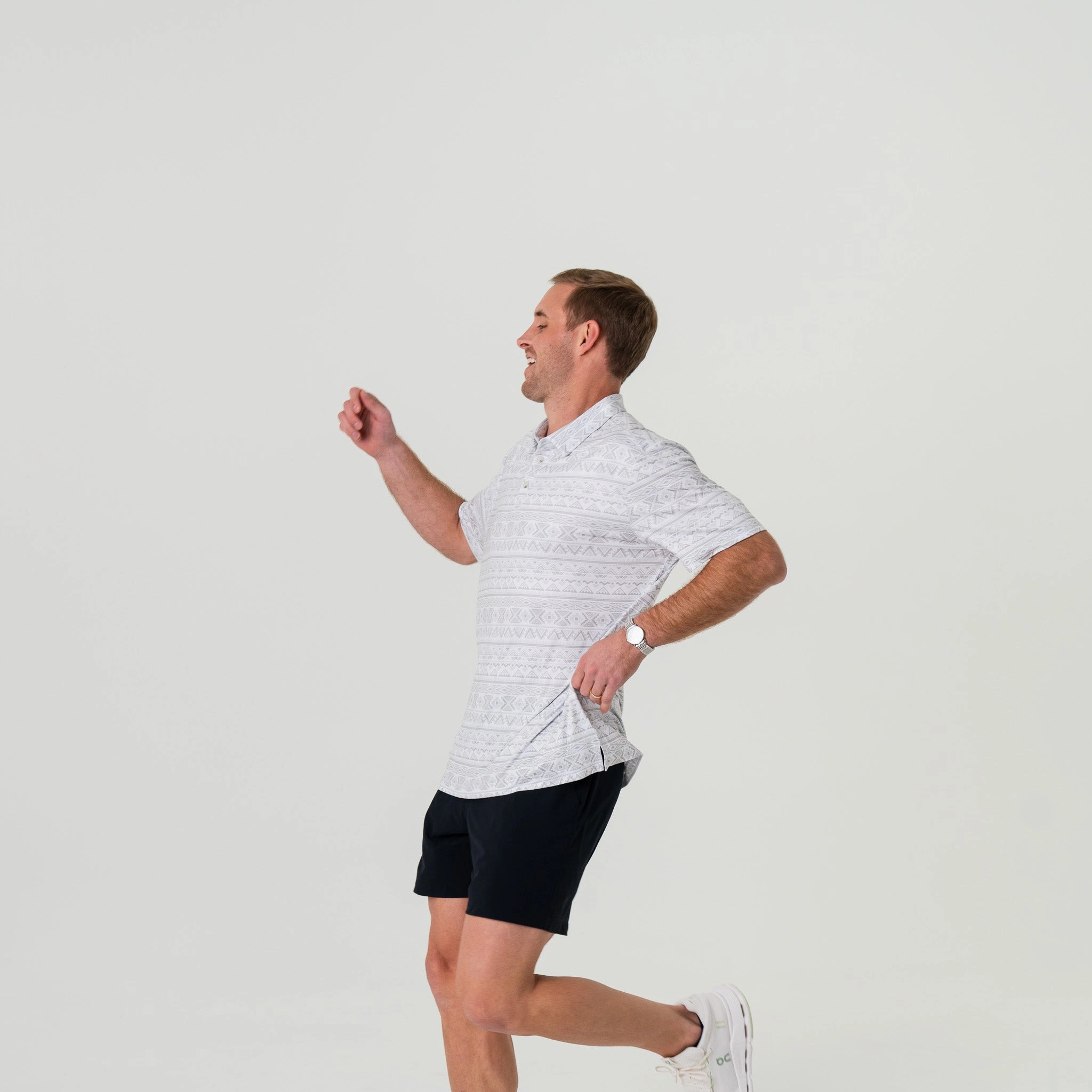 Performance Polo - Grey Aztec