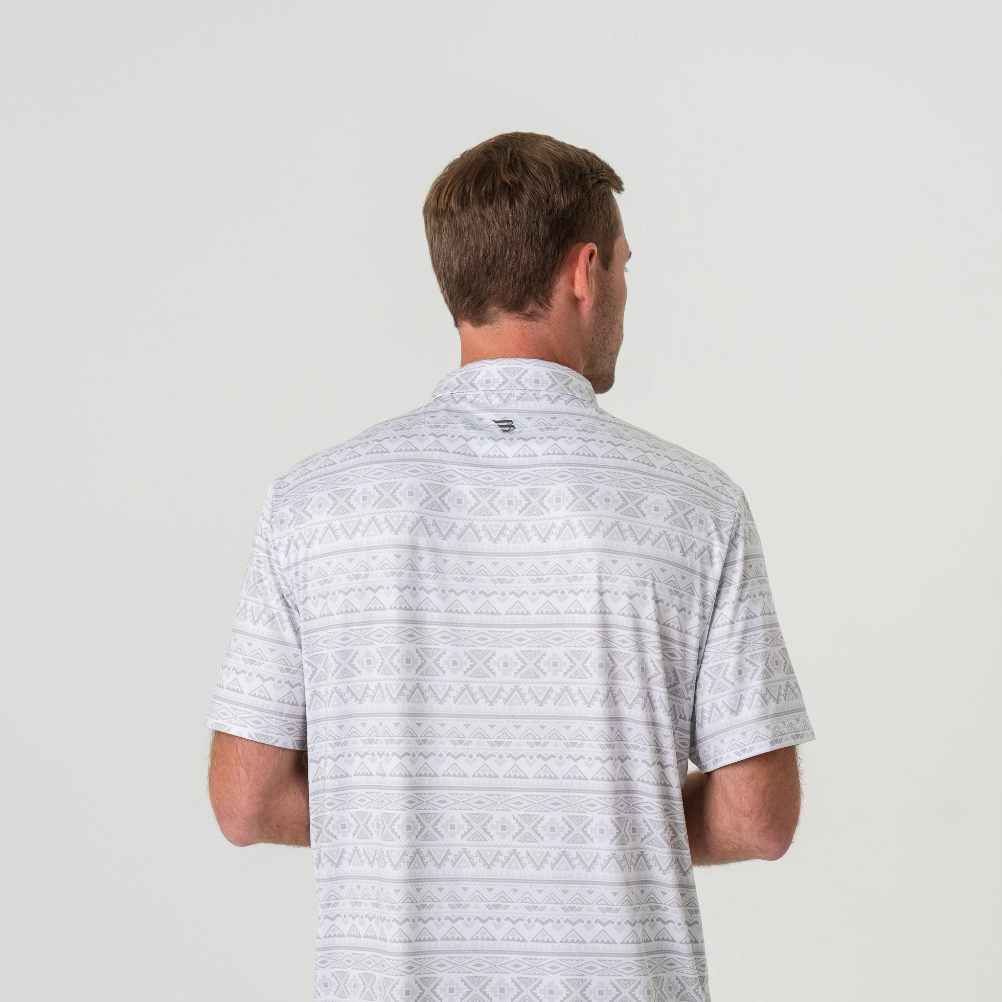 Performance Polo - Grey Aztec