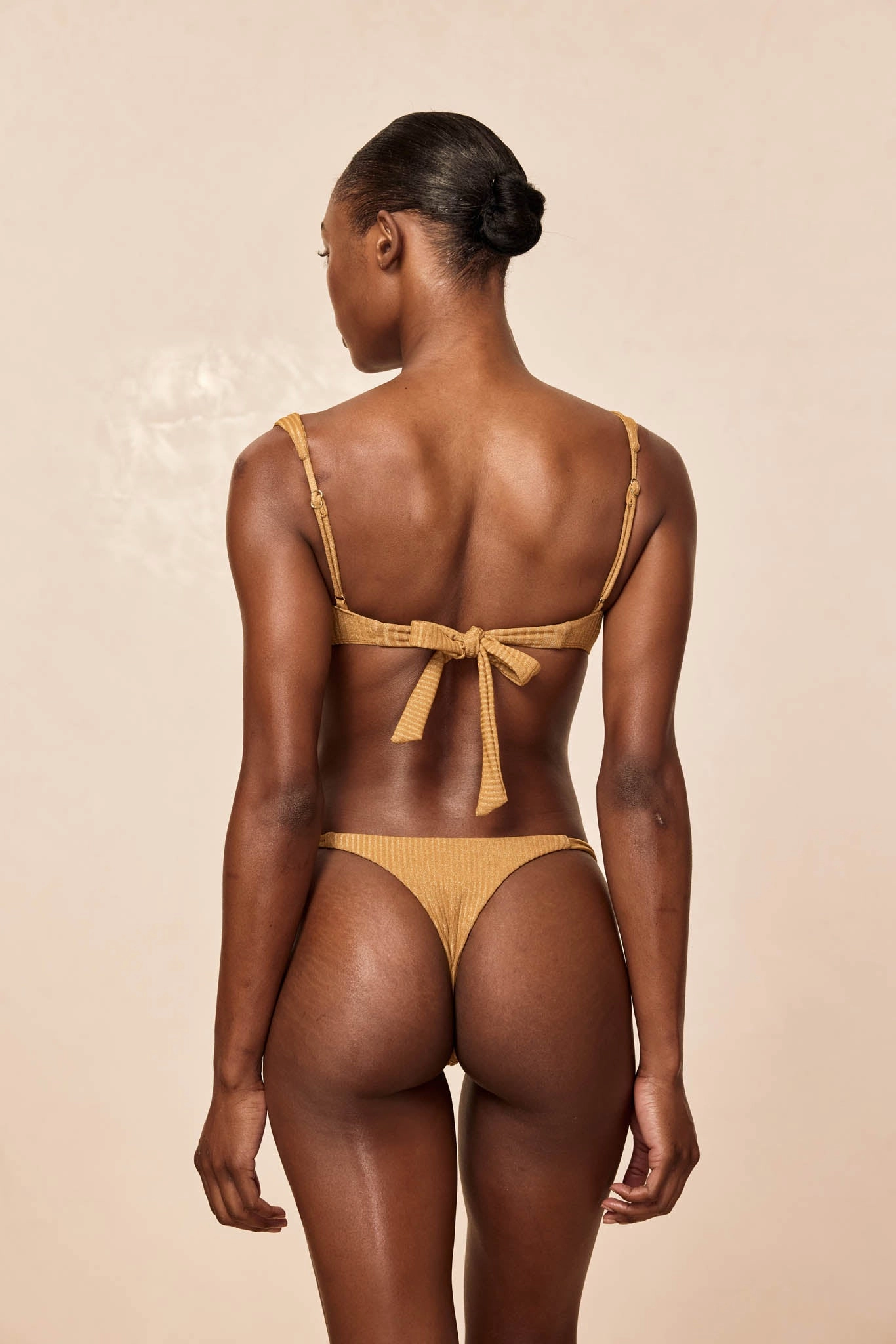 Petit Ermitage Top - Antique Gold Lurex Rib