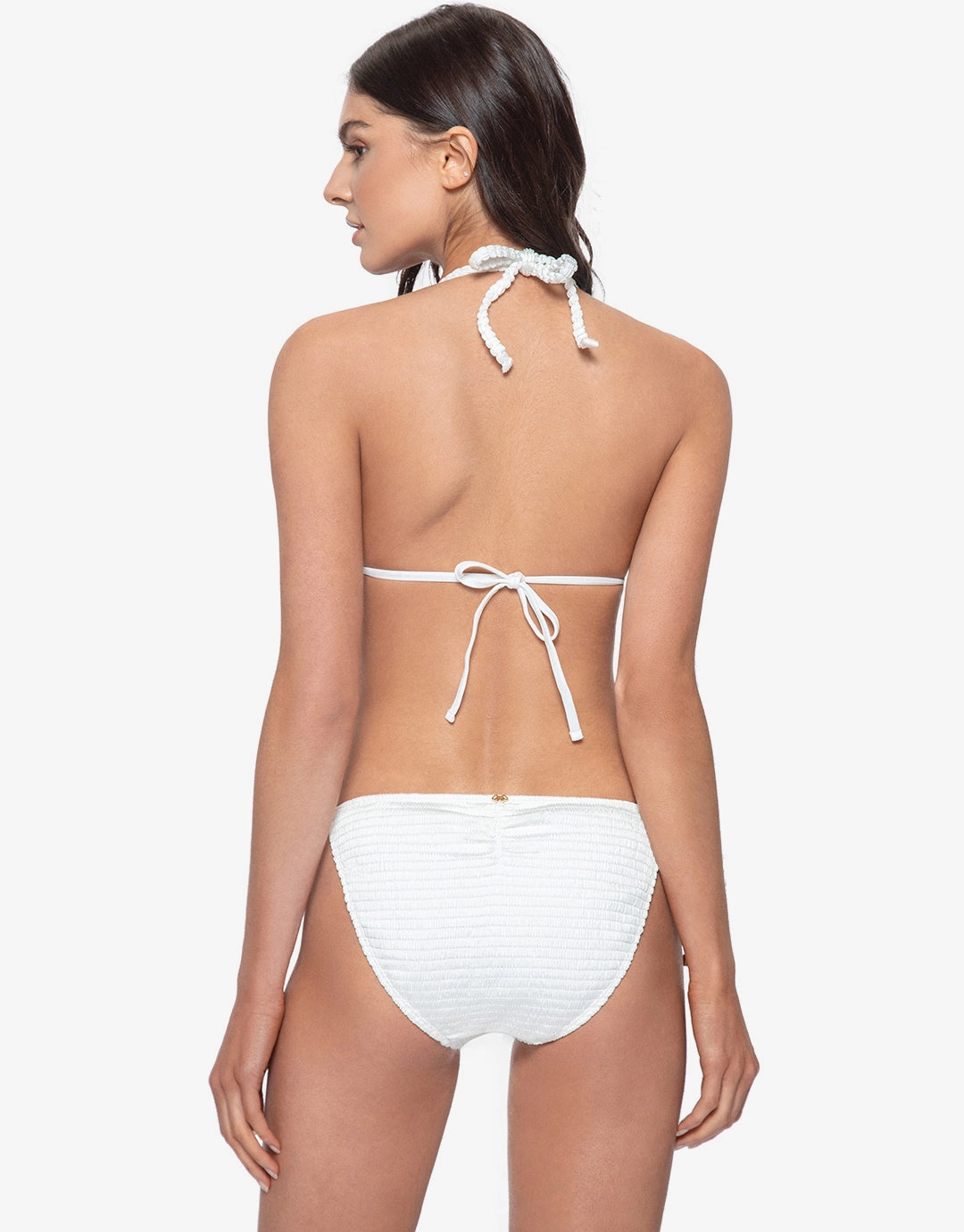 Pure Detail Tri Bikini Top - White