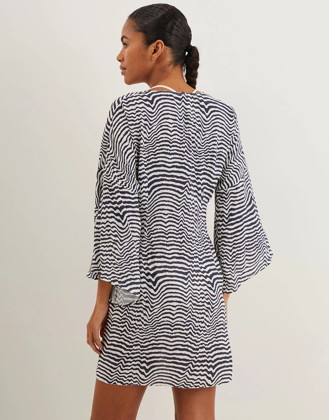 Ravine Perola Knot Short Cover Up - Stripe