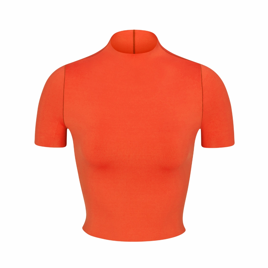 Rays Short Sleeve Top - Aperol