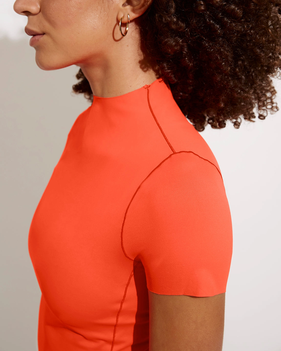 Rays Short Sleeve Top - Aperol