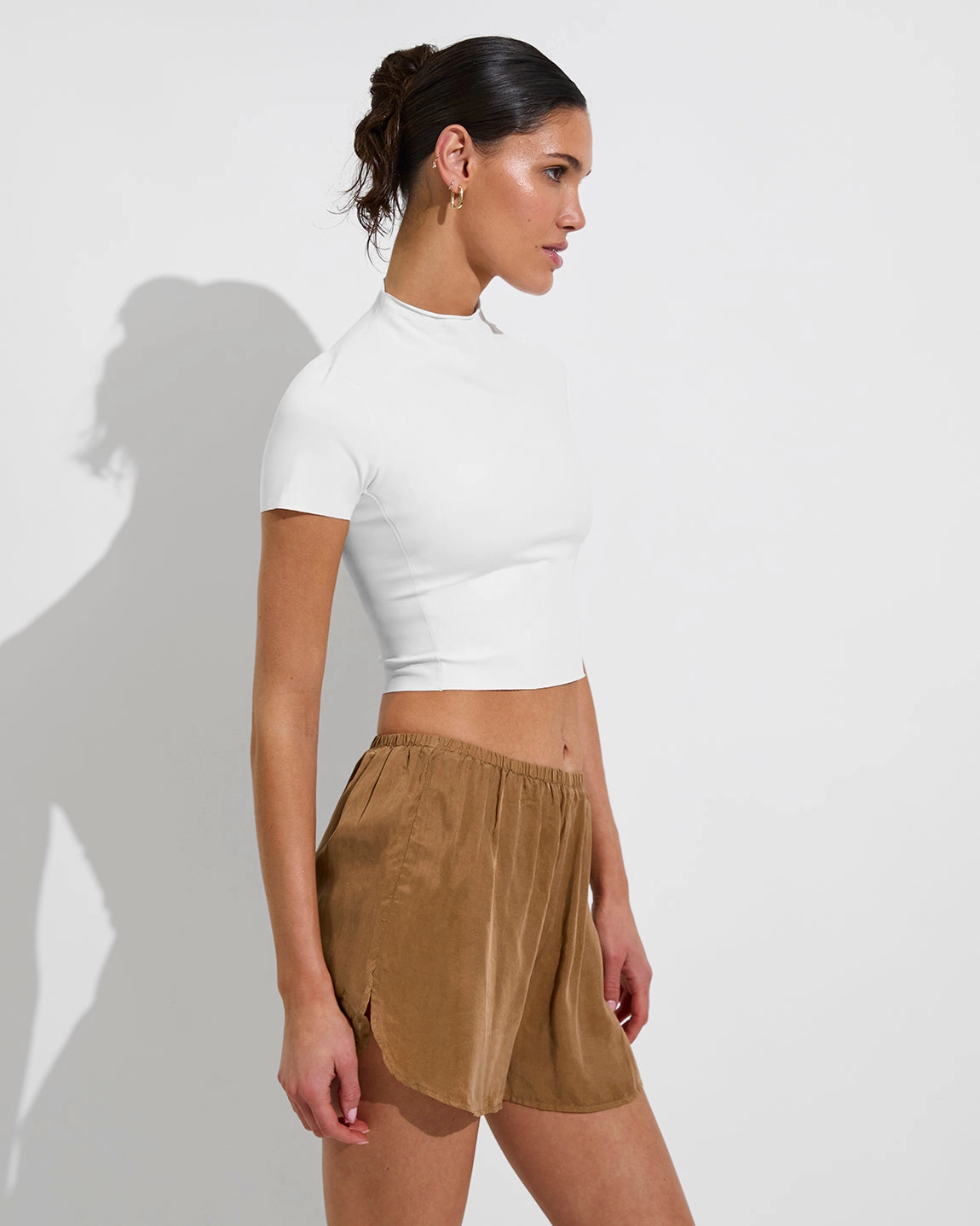 Rays Short Sleeve Top - Coconut