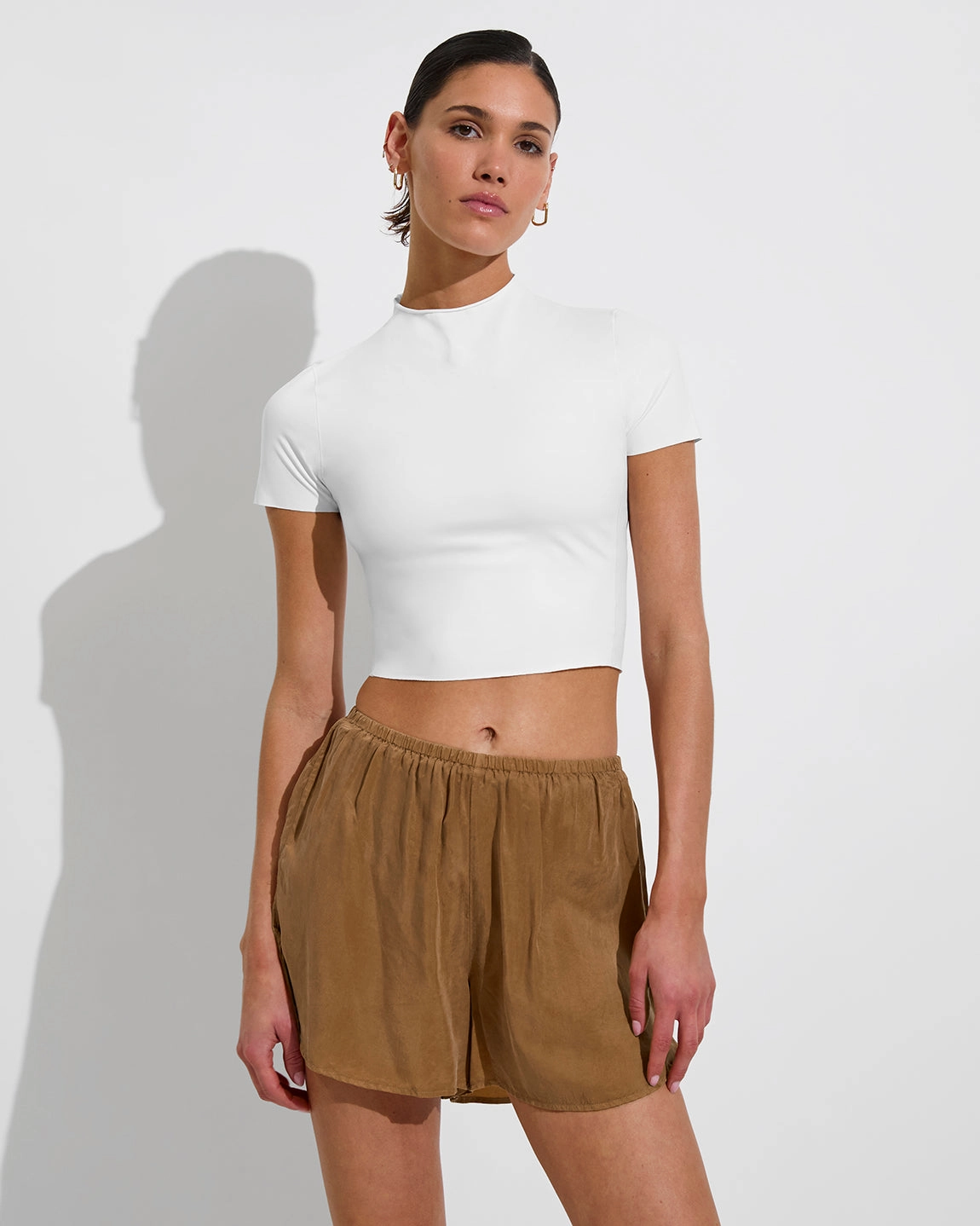 Rays Short Sleeve Top - Coconut
